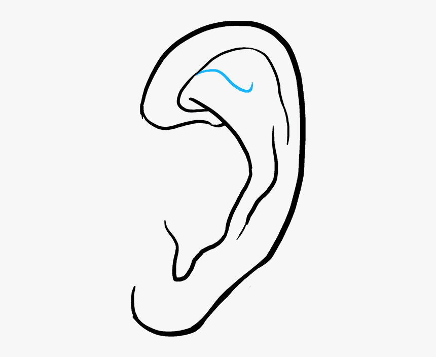 How To Draw Ear, HD Png Download