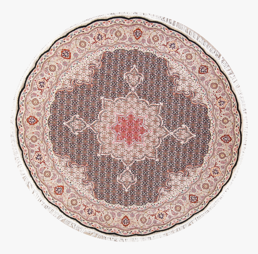 Rugselect Handmade Traditional Round Wool&silk Oriental - Circle, HD Png Download