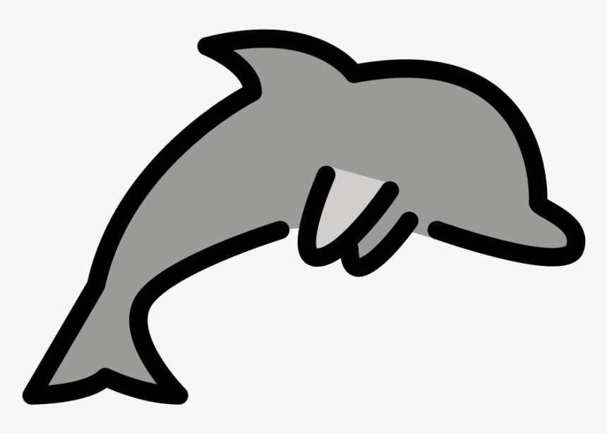 File - Openmoji-color 1f42c - Svg - Common Bottlenose Dolphin, HD Png Download