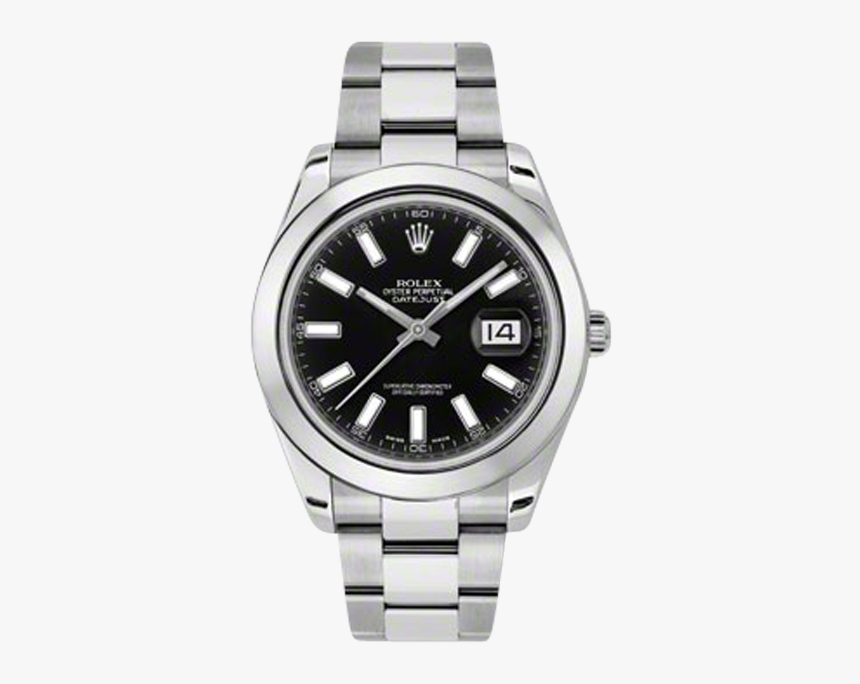 Pre-owned Rolex Mens New Style Datejust Ii Watch - Rolex Datejust Fluted Bezel, HD Png Download