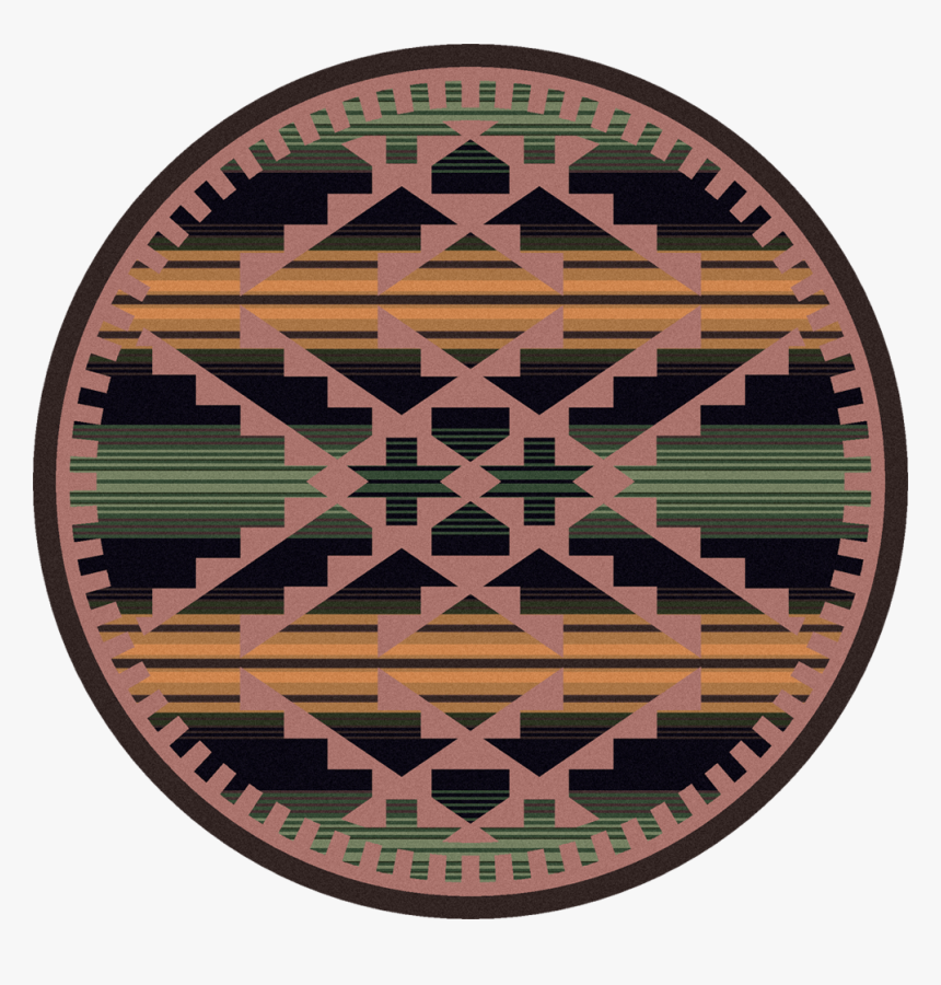 Saddle Blanket Periwinkle 8ft Round Rug - Rotary Table, HD Png Download
