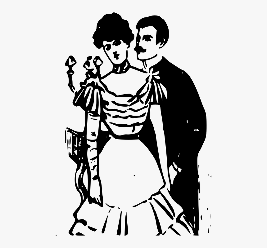 Mulher E Homem Preto E Branco, HD Png Download