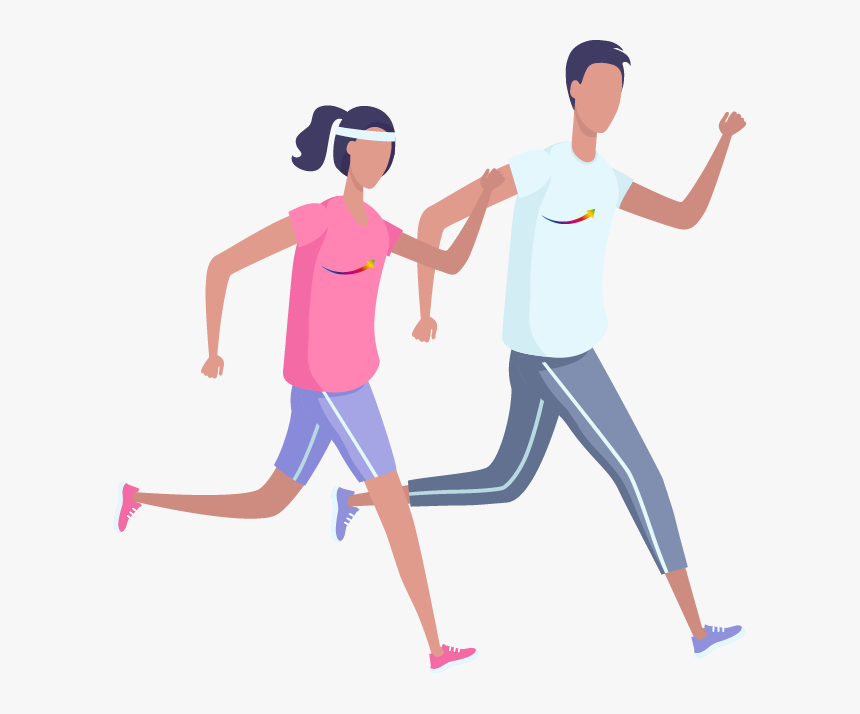 Hombres Y Mujeres Deportistas Png, Transparent Png