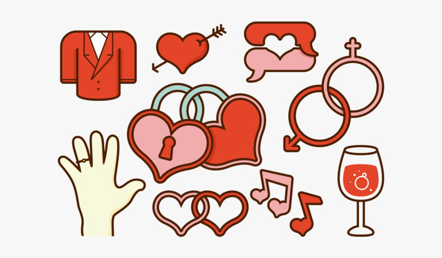 Elementos Marry Me Ícones, HD Png Download