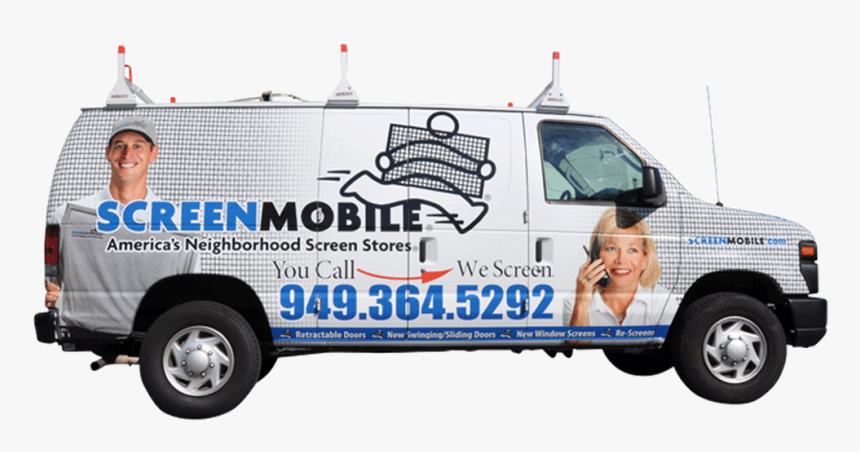 Ford Van Vehicle Wrap With Custom Graphics - Ford E-series, HD Png Download