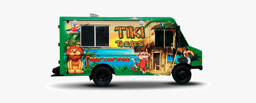 Vehicle Wrap Tikitreats - Food Truck, HD Png Download