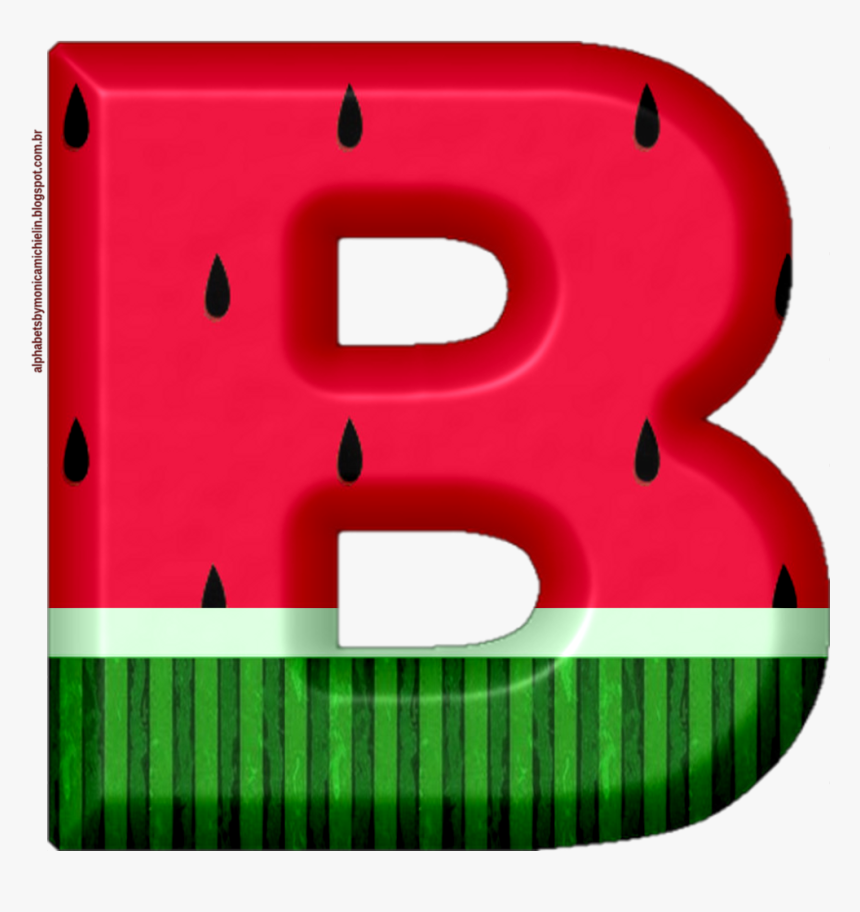 Alfabeto Melancia Png, Transparent Png