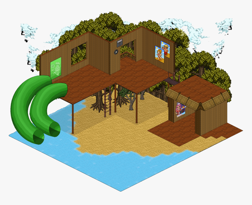 Praia - Habbo Beach House, HD Png Download