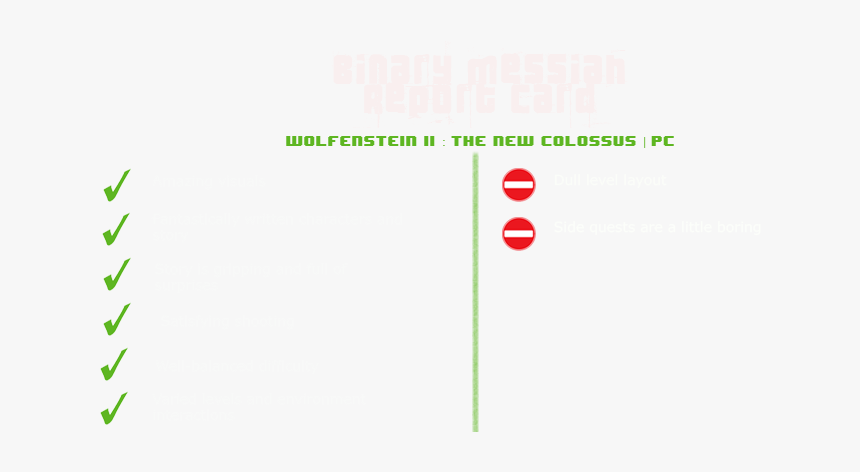 Report Card Wolfenstein - Carmine, HD Png Download