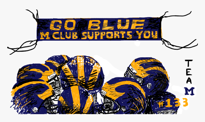 Michigan Wolverines Logo Art Drawings, HD Png Download