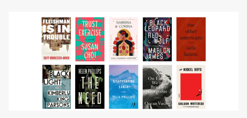 2019 National Book Awards Longlist For Fiction - 2019 National Book Award Finalists, HD Png Download