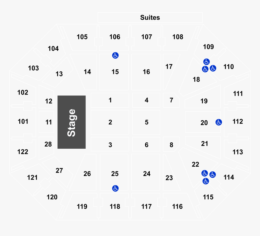 Mohegan Sun Arena Seating Chart, HD Png Download