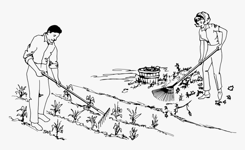 Art,monochrome Photography,shoe - Drawing Of A Garden Gardener, HD Png Download