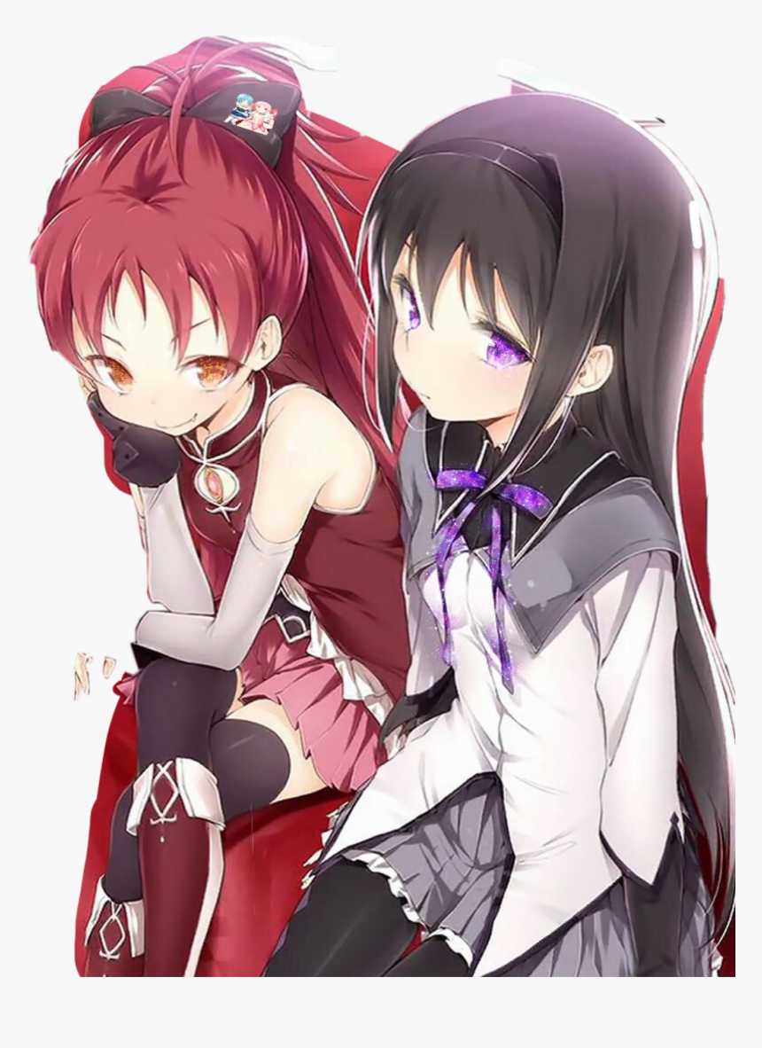 #sticker #madokamagica Homura - Chica Magica Anime Ropa, HD Png Download