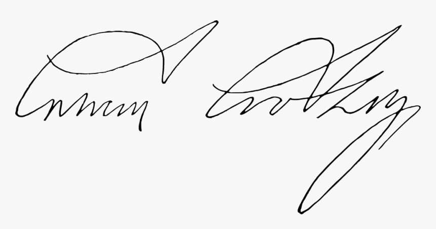 Coolidge Signature Smaller - Line Art, HD Png Download
