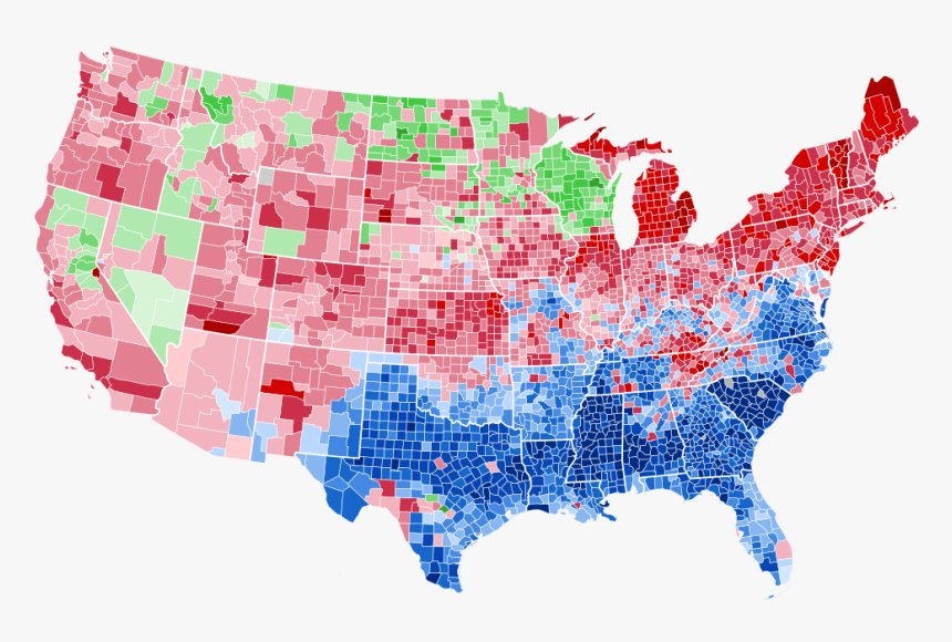 1952 Presidential Election By County, HD Png Download