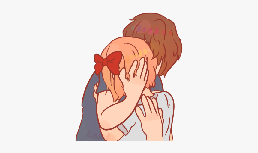 Sayori And Mc In A3 For @hellfire47 - Ddlc Sayori X Mc, HD Png Download