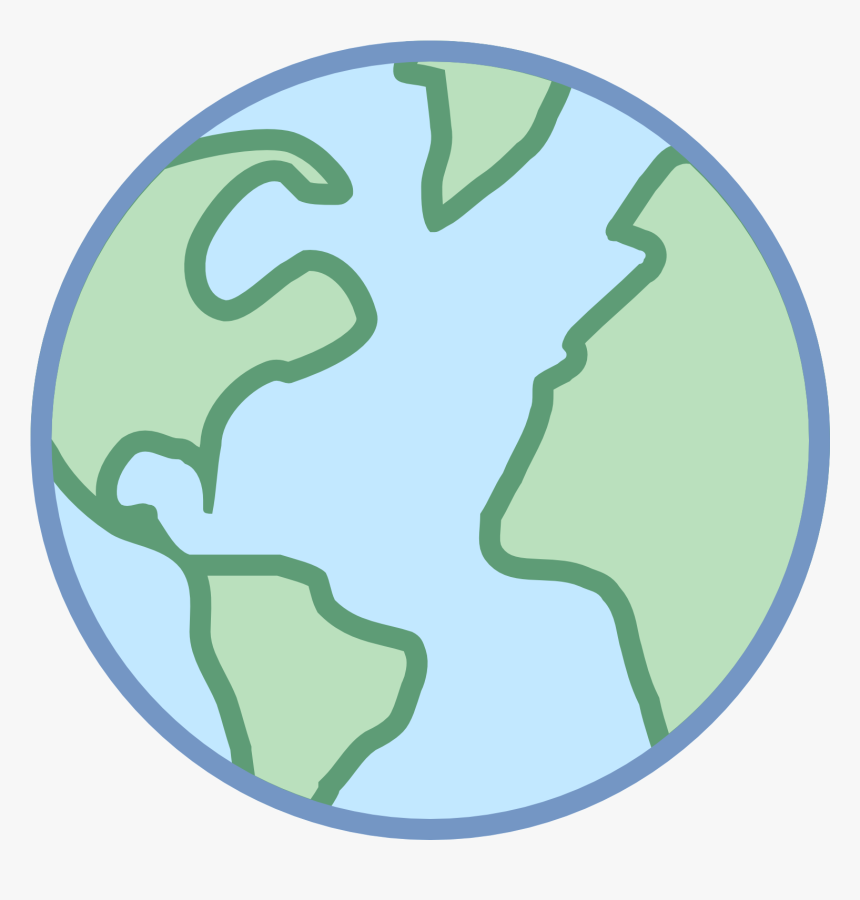 Globe Clipart Chalk - Clipart World Png, Transparent Png