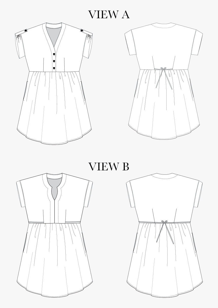 Chalk And Notch Women’s Fringe Dress And Blouse Pdf - Pattern, HD Png Download