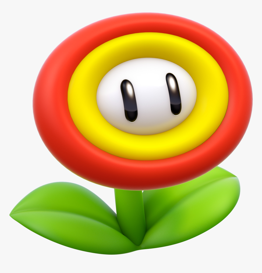 Mario Fire Flower 3d, HD Png Download