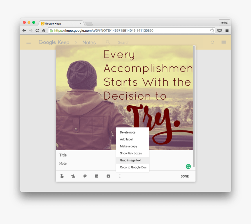 Extract Text From Images With Google Keep - Te Pasan Cosas Maravillosas, HD Png Download