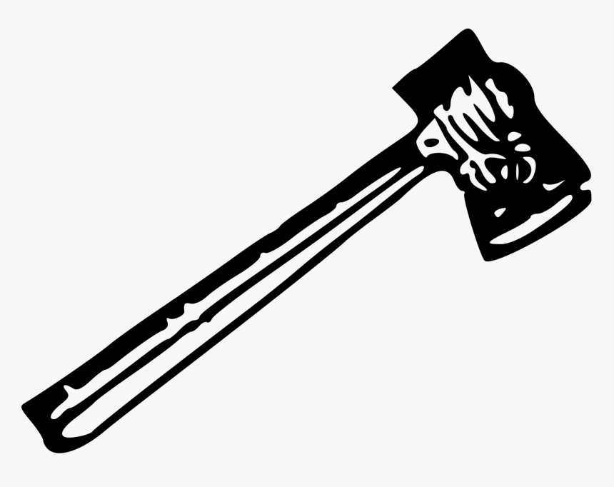 Axe Transparent Black And White, HD Png Download