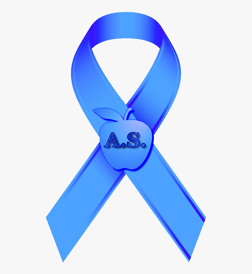 Transparent Blue Cancer Ribbon, HD Png Download