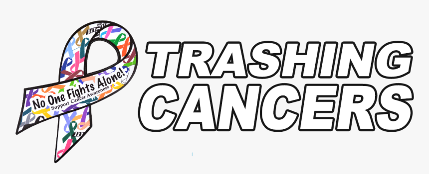 Trashing Cancers With Ribbon Image That Reads No One, HD Png Download