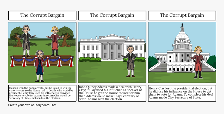 The Corrupt Bargain Storyboard - Presidential Action Bill Cartoon, HD Png Download