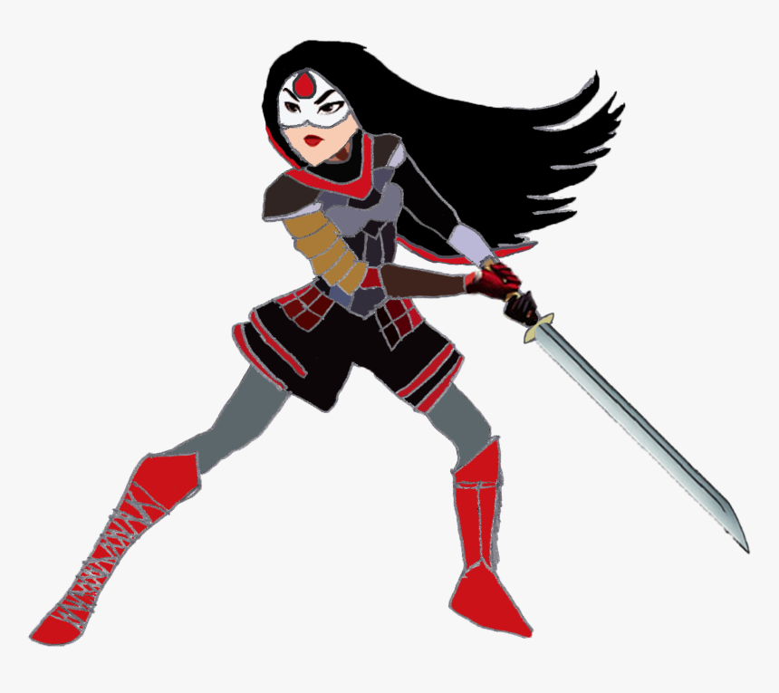 Drawing Katana Warrior Transparent Png Clipart Free - Justice League Miss Katana, Png Download