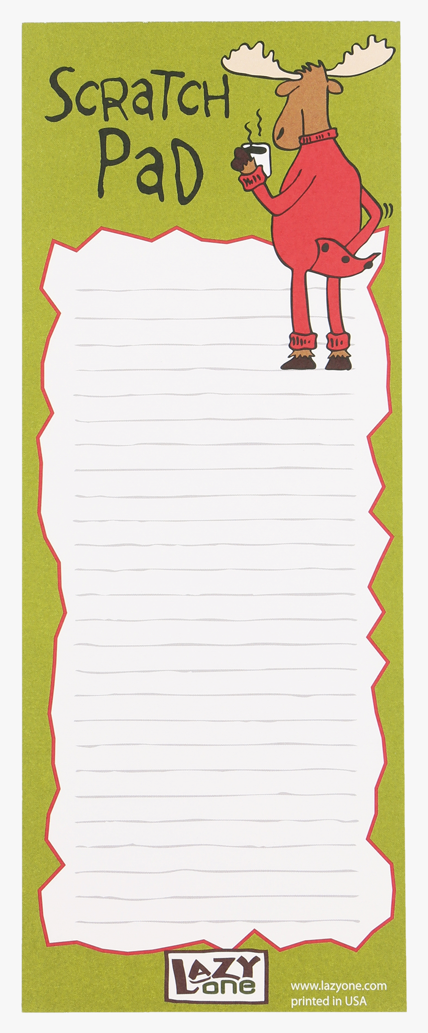 Moose Scratch Pad - Cartoon, HD Png Download