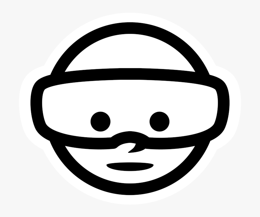 Emoticon,line Art,head - 360 Vr Png, Transparent Png