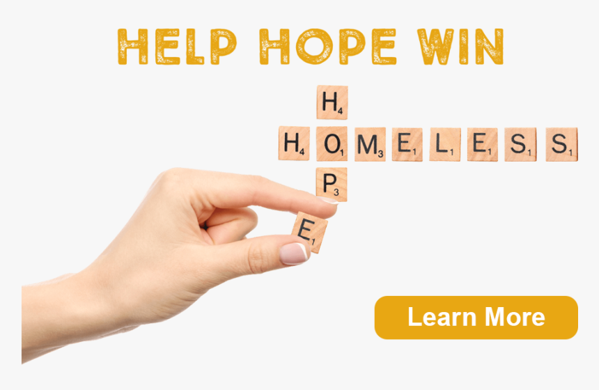 Help Hope Win - Hand, HD Png Download