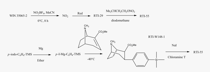 Rti-55 Syntheses - Troparil Synthesis, HD Png Download