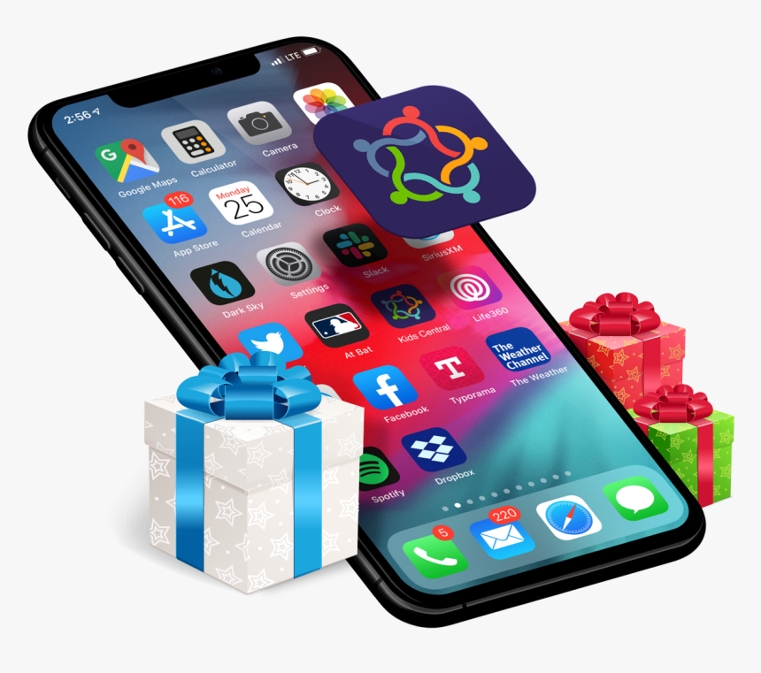 Iphone Home Screen Showing Branded App Icon Smartphone, HD Png