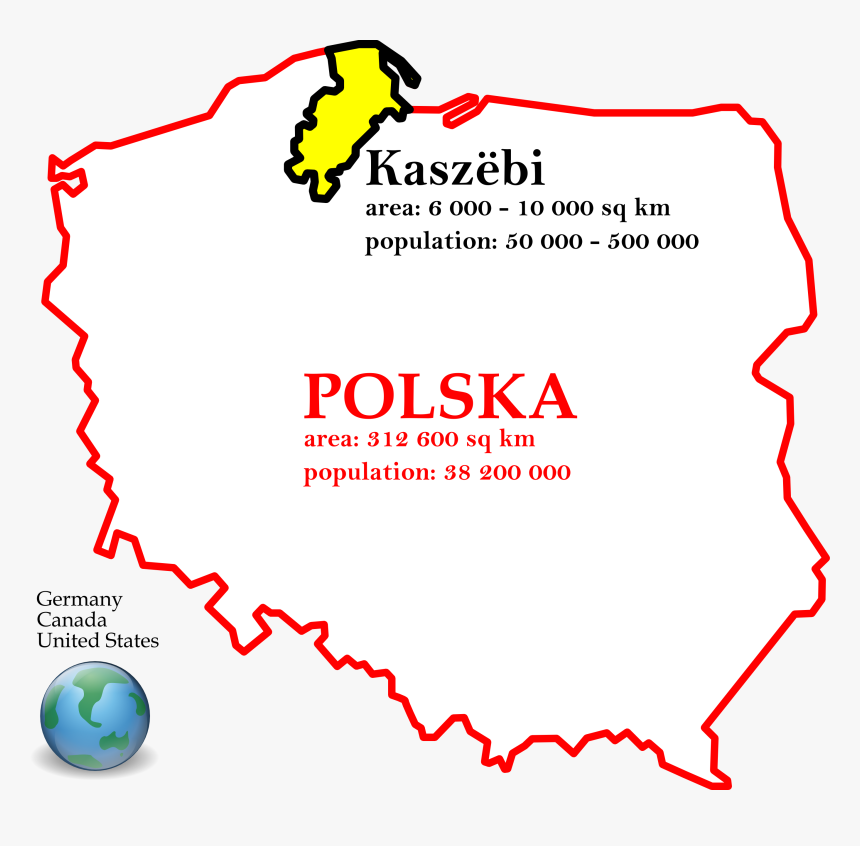 Kashubians In Poland With Polstats Big - Poland Kashubia, HD Png Download