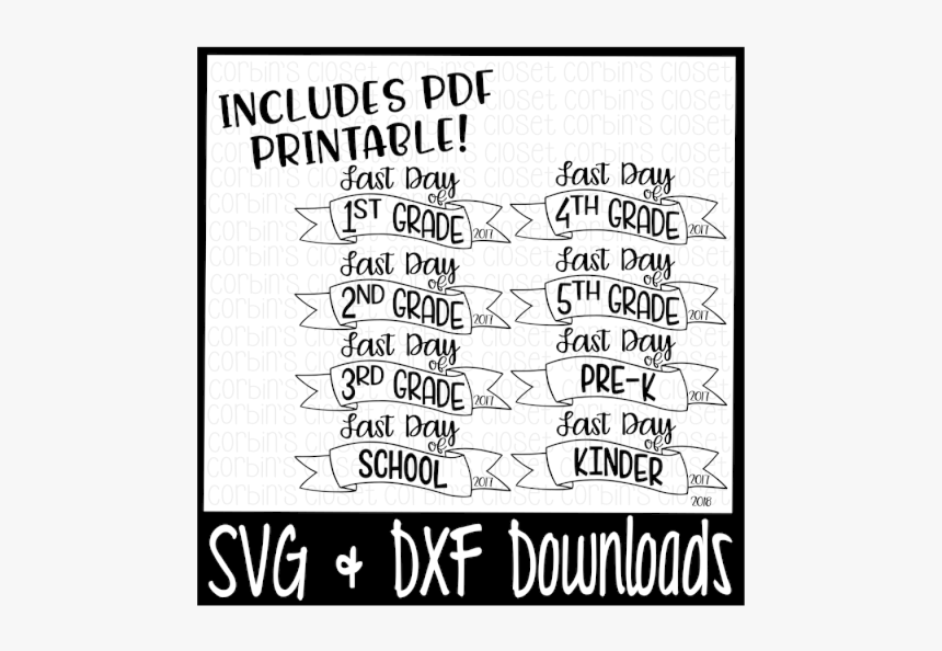 Free Sale * Last Day Of School Svg Bundle * Last Day - Paper, HD Png Download