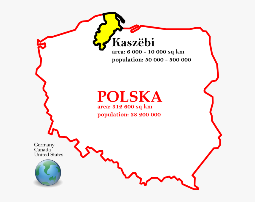 Kashubians In Poland With Polstats Big - Kashubians In Poland, HD Png Download