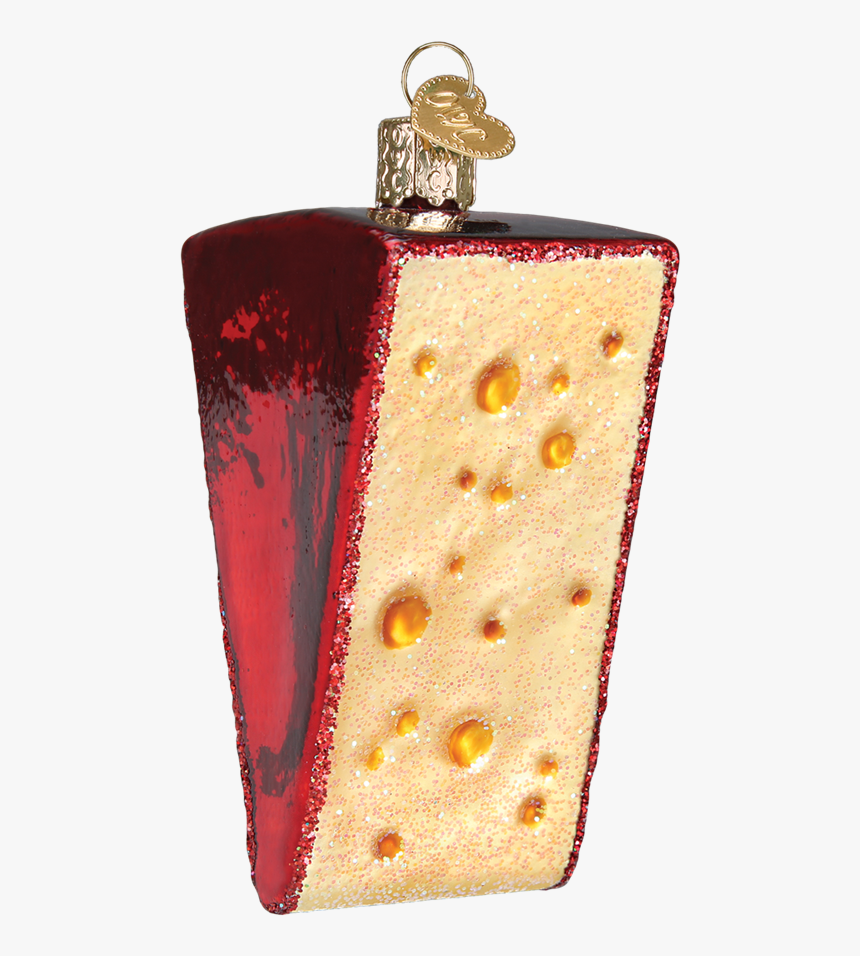 Cheese Wedge Old World Glass Ornament - Old World Christmas, HD Png Download