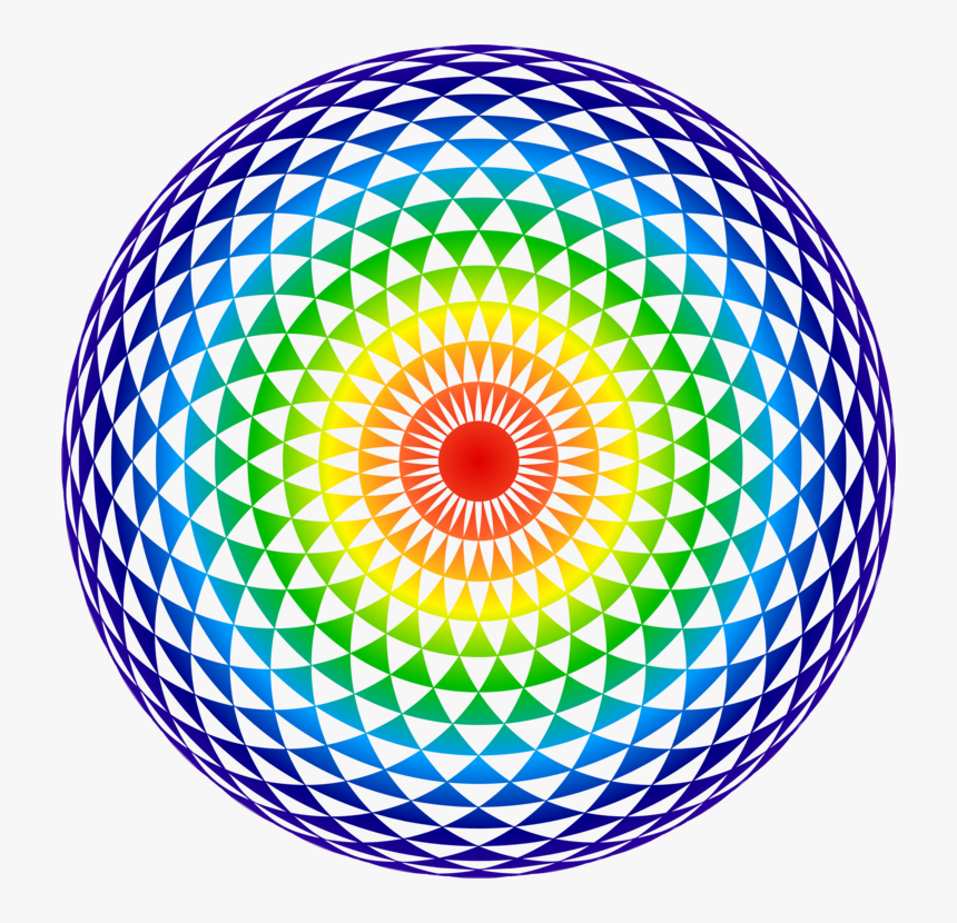 Mandala Sacred Lotus Buddhism Lotus Position Symbol - Fractal Black And White, HD Png Download