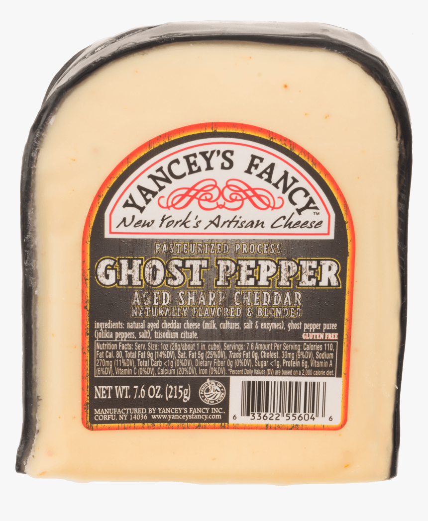 Yancey S Fancy New York Artisanal Cheese Ghost Pepper - Yancey Fancy Ghost Pepper Cheese, HD Png Download