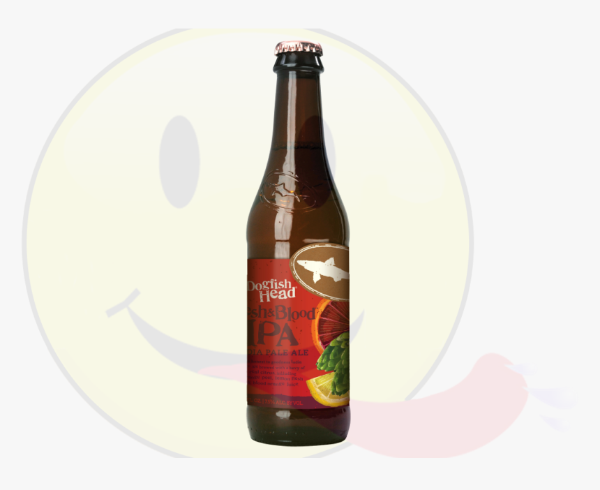 Dogfish Head Flesh & Blood Ipa - Beer Bottle, HD Png Download