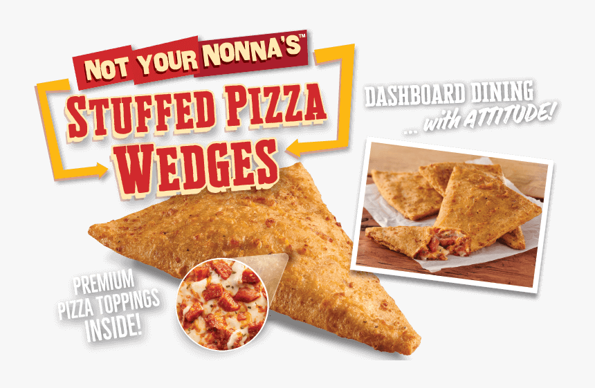 Not Your Nonna S Stuffed Pizza Wedges - Fried Food, HD Png Download