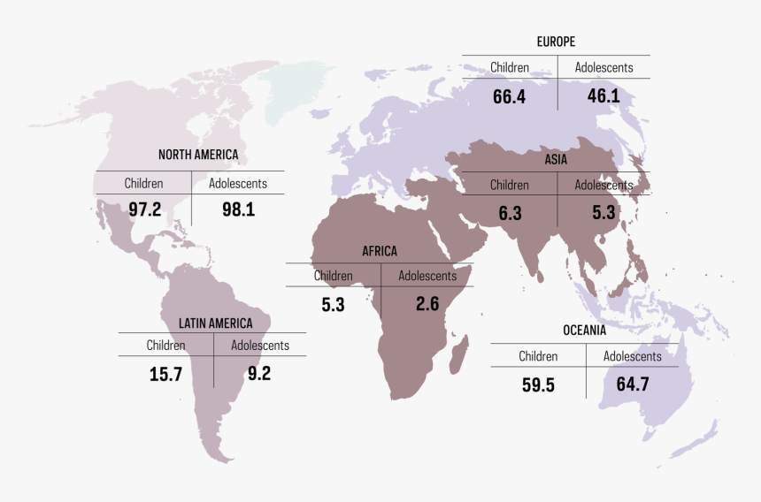 Map Showing Percent Coverage Of Cancer Registration - Map Borneo Pygmy Elephant, HD Png Download
