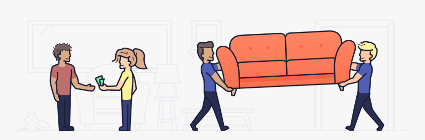 Person Picking Up Furniture, HD Png Download