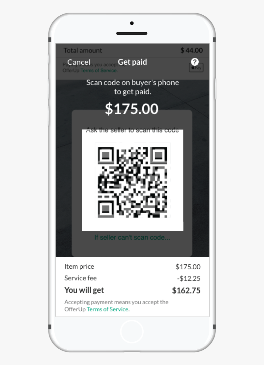 Offer Up Code On Buyers Phone, HD Png Download