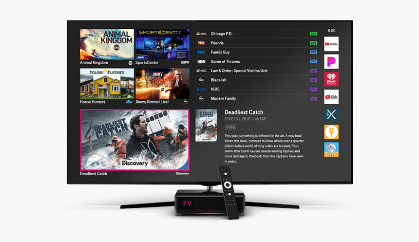 T Mobile Tvision, HD Png Download