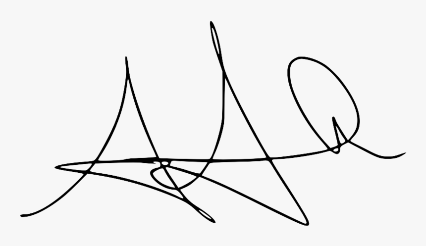 Alicia Signature - Line Art, HD Png Download