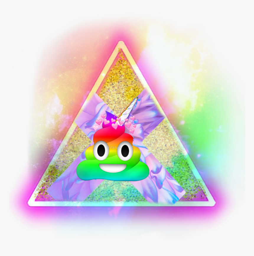 #emoji #triangle #rainbow #cross - Neon Lights Png, Transparent Png