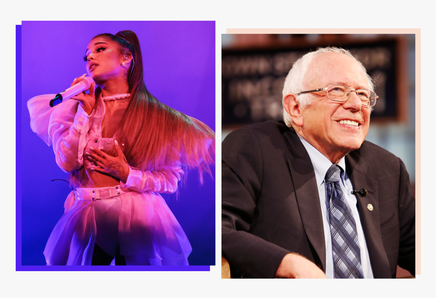 Ariana Grande And Bernie Sanders - Event, HD Png Download